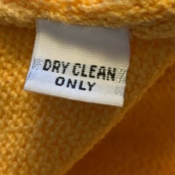 St. John Separates Women's Small Knit Shift Dress Knee High Sleeveless Yellow - Picture 6 of 9